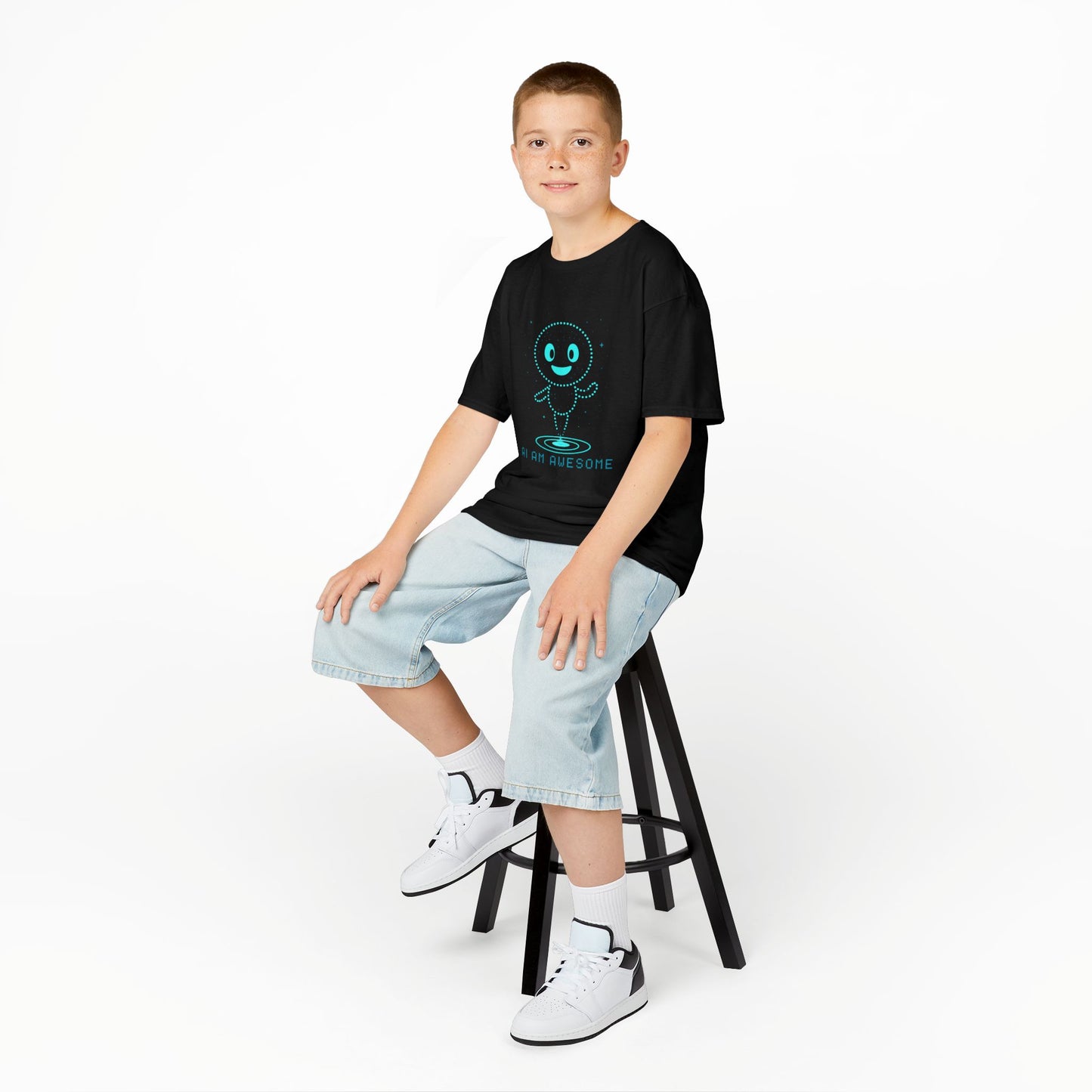 "AI AM AWESOME" β Empowering Kids AI Tee