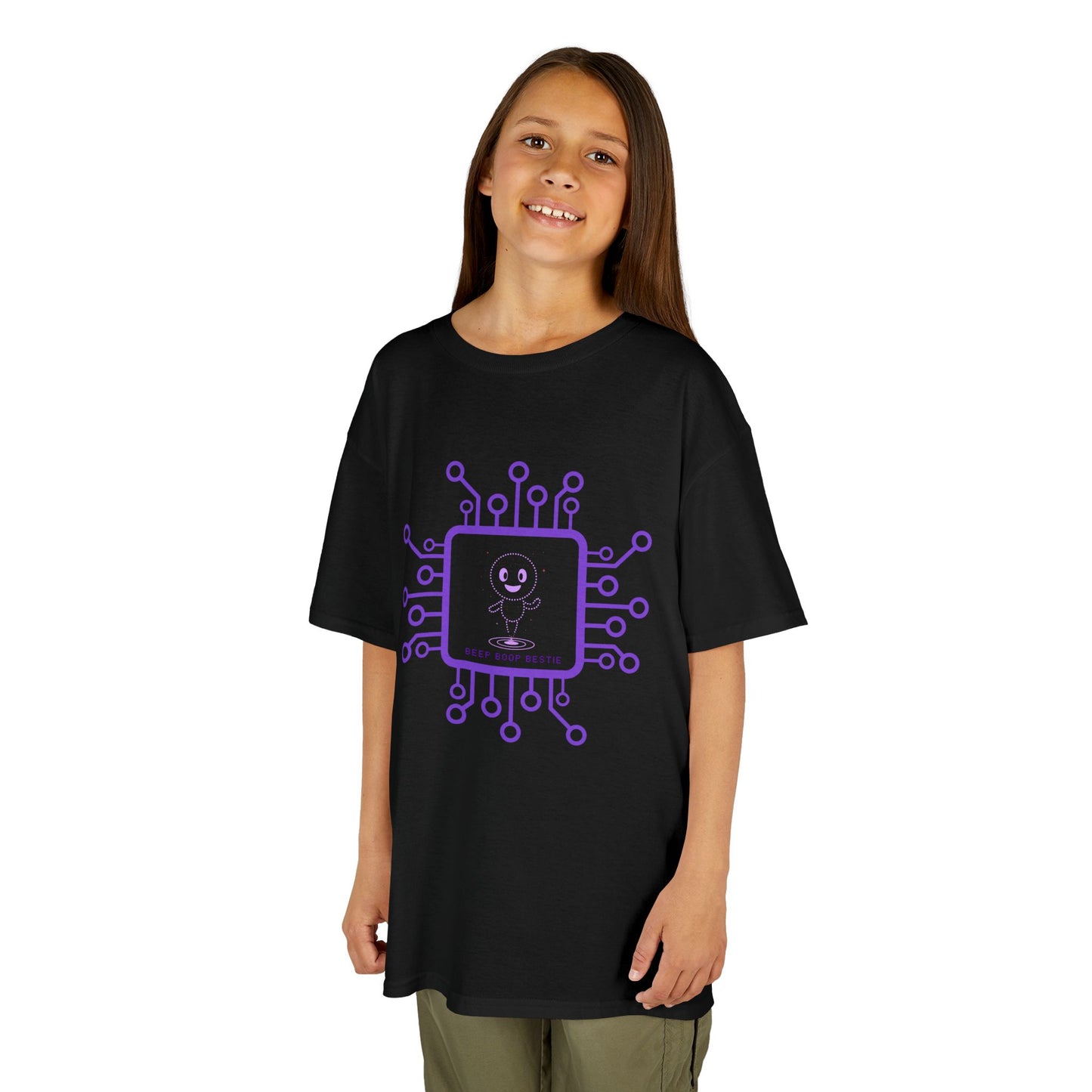 "Beep Boop Bestie" β Kids' AI Robot Tee