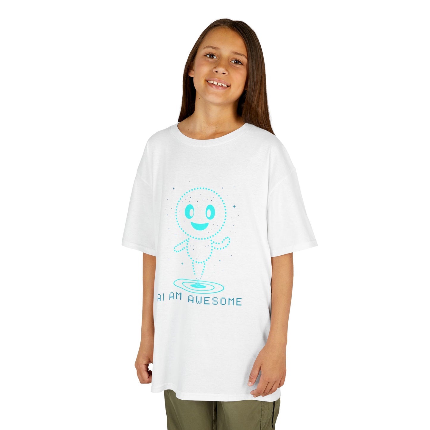 "AI AM AWESOME" β Empowering Kids AI Tee