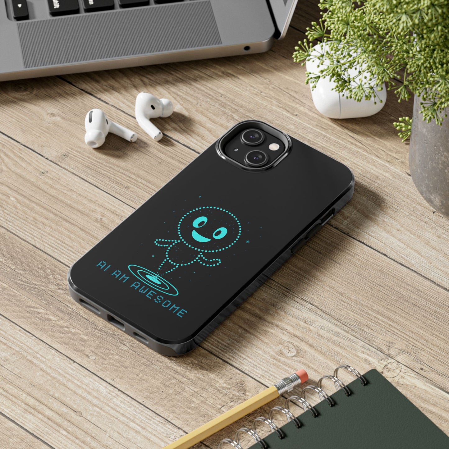 "AI AM AWESOME" β Tech-Savvy Phone Case