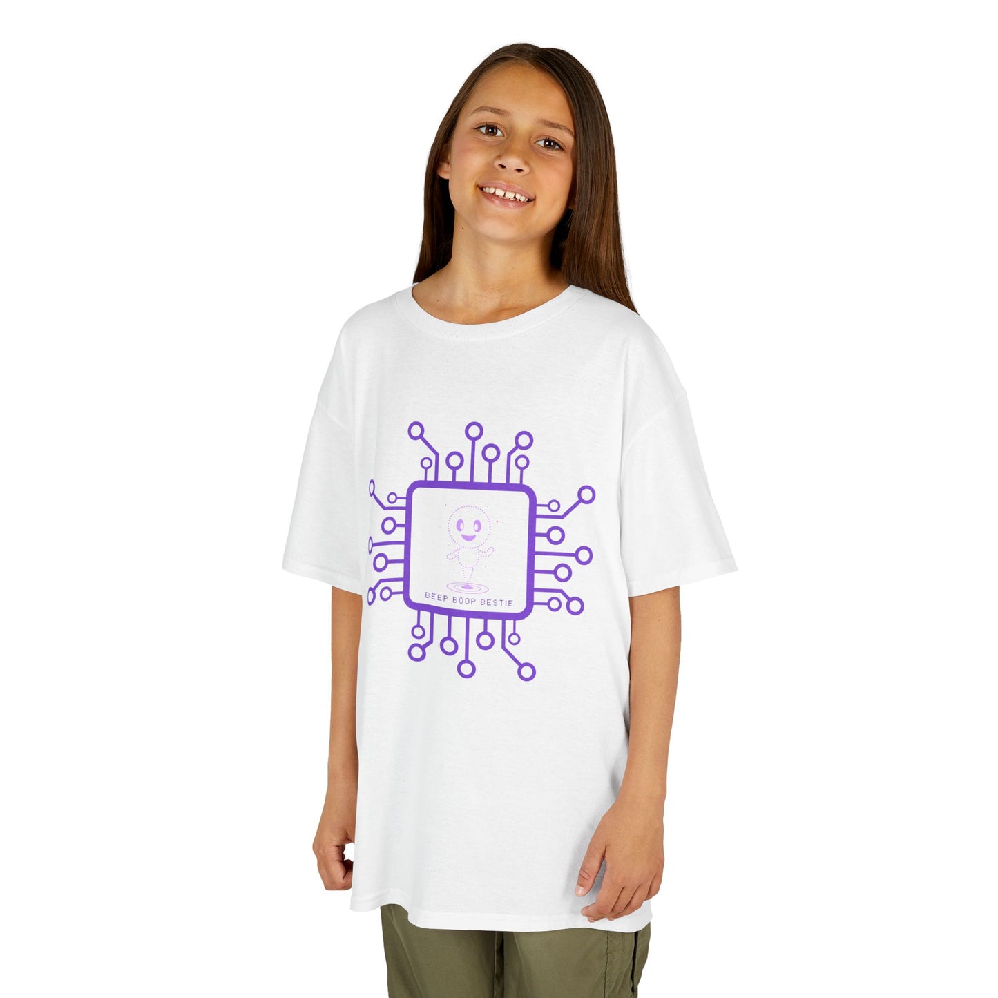"Beep Boop Bestie" β Kids' AI Robot Tee