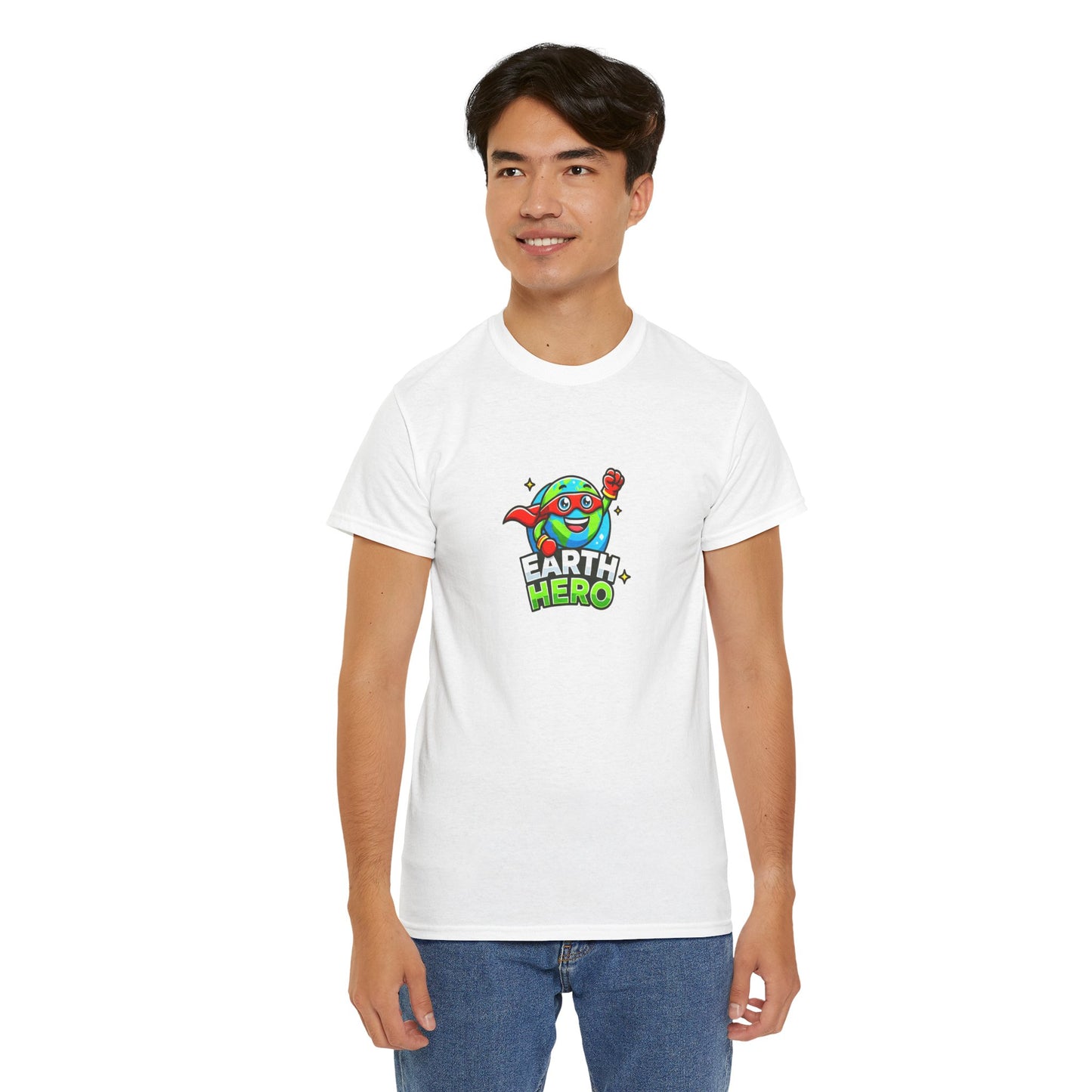 "Globey Gus – Earth Hero" Eco Tee for Adults