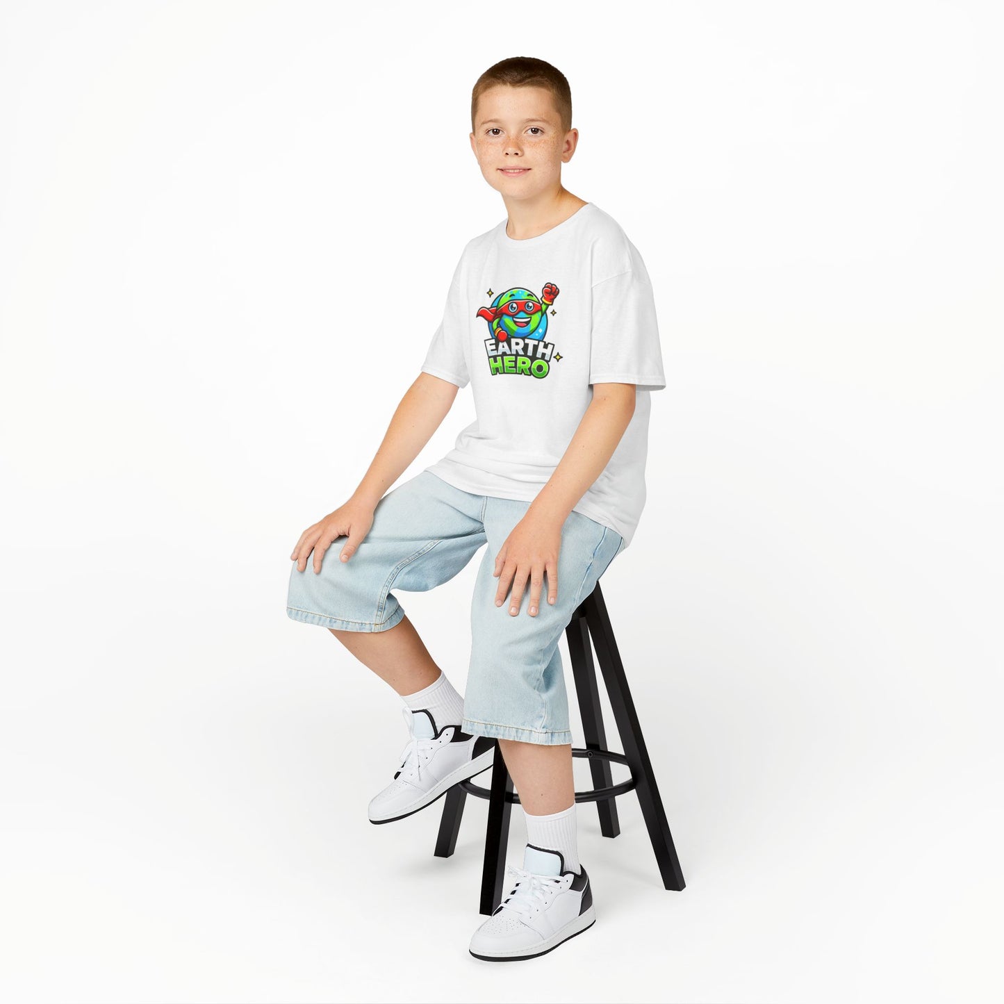 "Globey Gus β Earth Hero" Kids Eco Tee