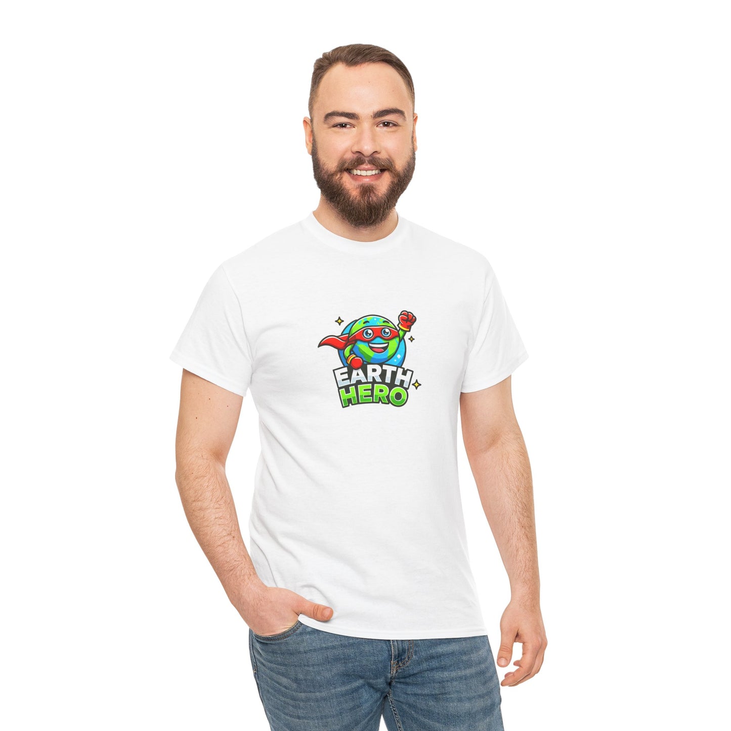 "Globey Gus – Earth Hero" Eco Tee for Adults