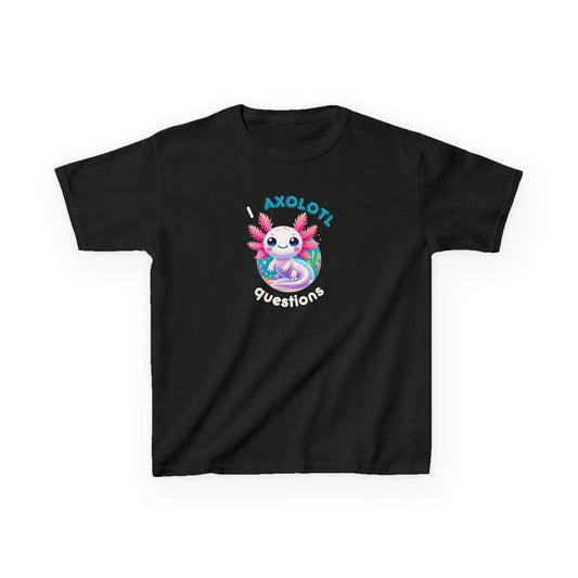 "I Axolotl Questions" – Curious Critter Kids Tee