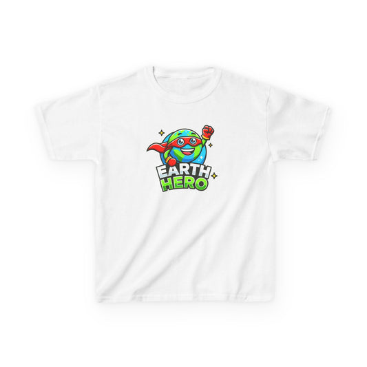 "Globey Gus – Earth Hero" Kids Eco Tee