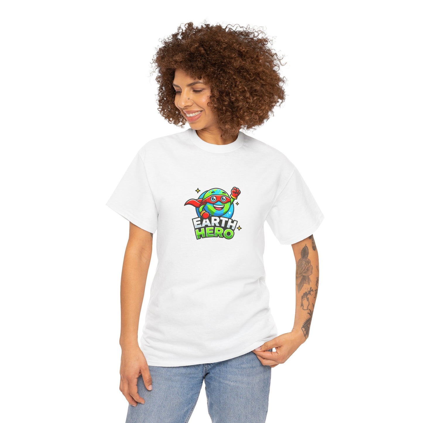"Globey Gus – Earth Hero" Eco Tee for Adults