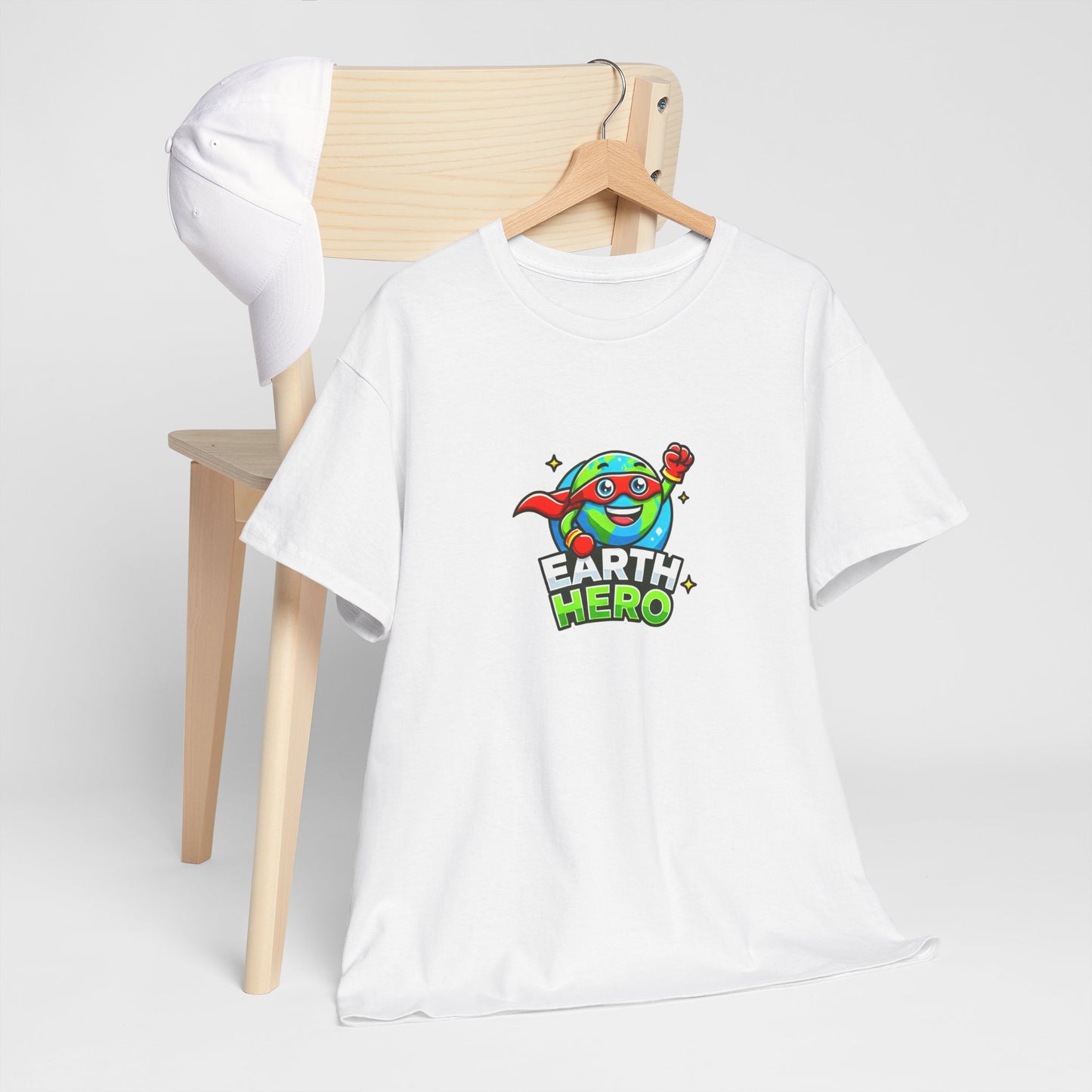 "Globey Gus – Earth Hero" Eco Tee for Adults